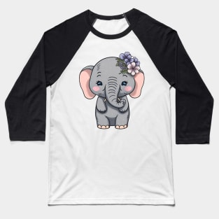 Baby Elephant Baseball T-Shirt